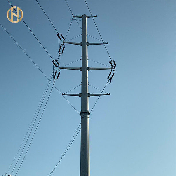 Taban Plakası ve M42 Ankraj Cıvatası ile 138KV HDG 33M Elektrikli Yardımcı Kutup 100FT 105FT 0-5 Derece