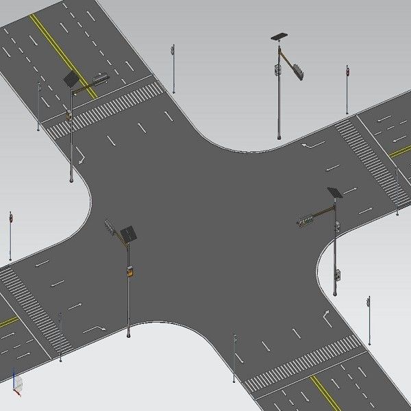 Sokak için 12M Konsol ASTM GR65 Trafik Işık Direği