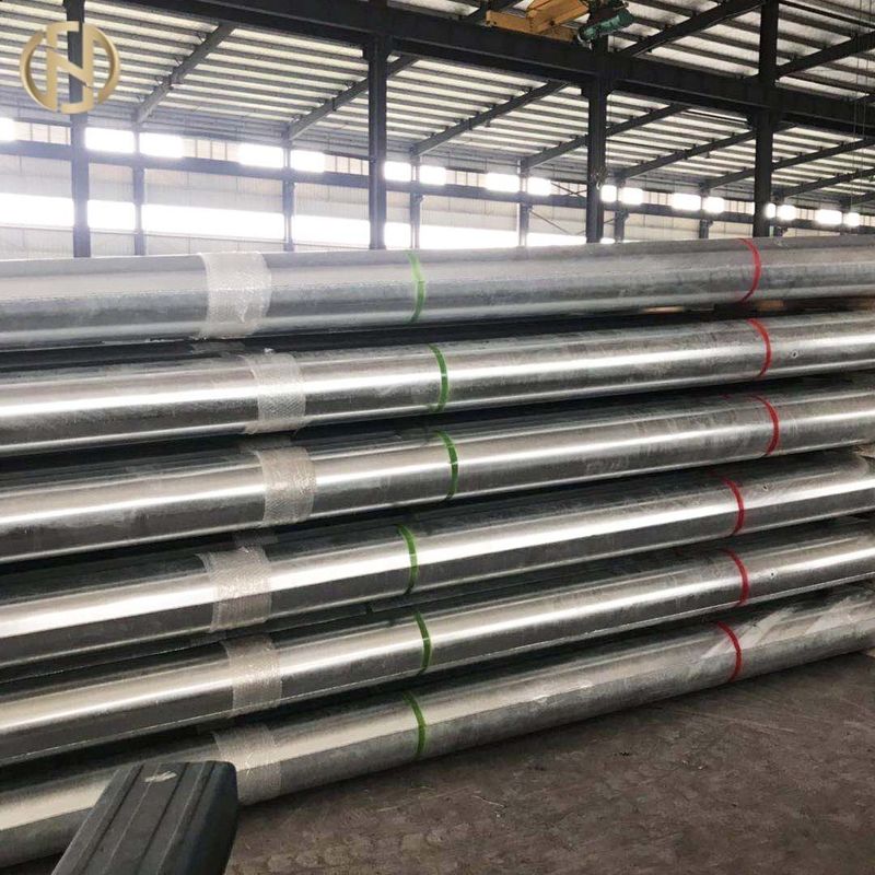 Kalınlık 4mm Elektrik Direği 10.5m Yükseklik Metal Güç Direği