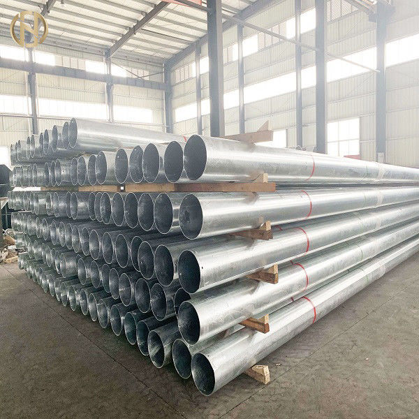 Kalınlık 4mm Elektrik Direği 10.5m Yükseklik Metal Güç Direği