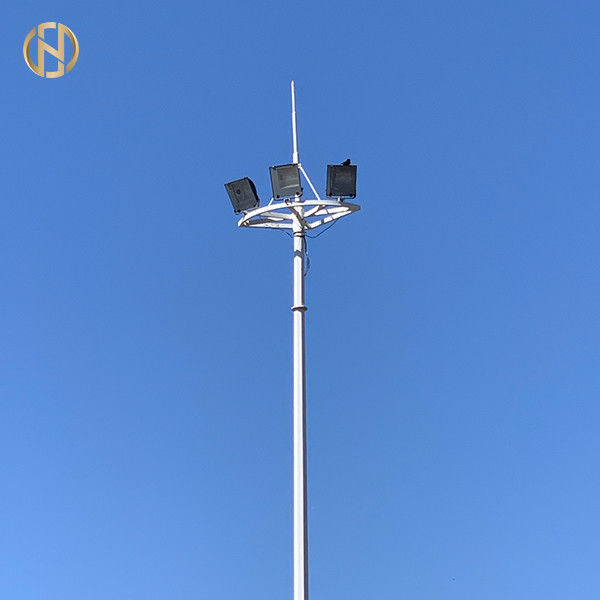 Dodecagon Shape Yüksek Direk Direği Galvanizli Işık Direği 75FT 80FT