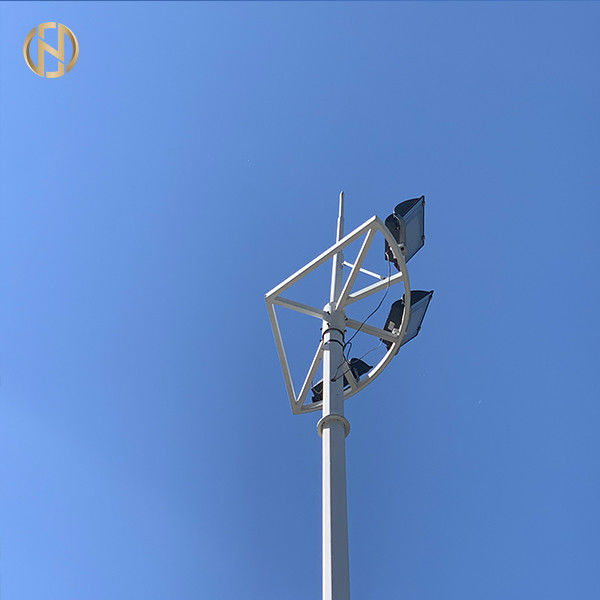 Çelik Kaldırma Tipi Yüksek Direkli Aydınlatma Direği 25M 30M 35M ISO 9001 Sertifikalı