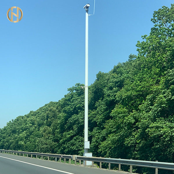 Yüksek Kaliteli CCTV Kamera Direği Sekizgen Gözetim Kamera Direği
