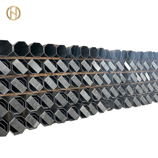 12M 40ft Galvanizli Çelik Boru İletim Direkleri 800daN 8KN ASTM 572 Gr65