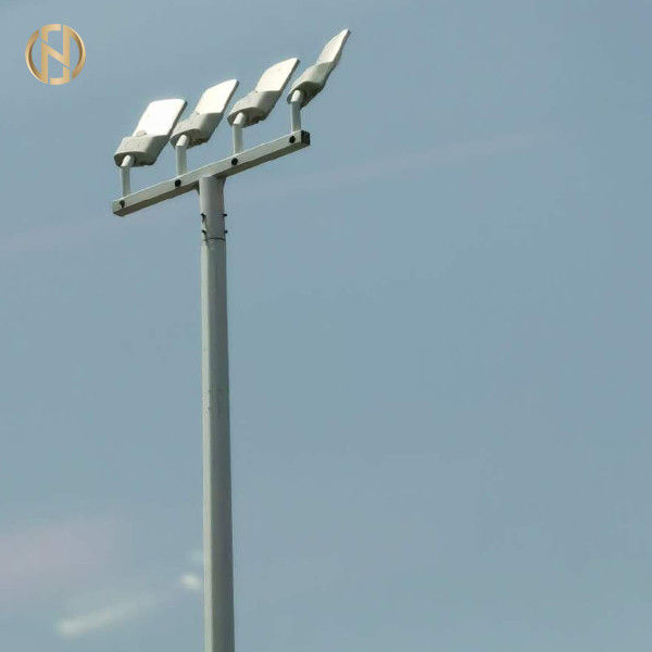 Toz Boyalı Yüksek Direkli Kule 95FT IP65 Gümüş Renkli Sıcak Daldırma Galvanizli Yüzey