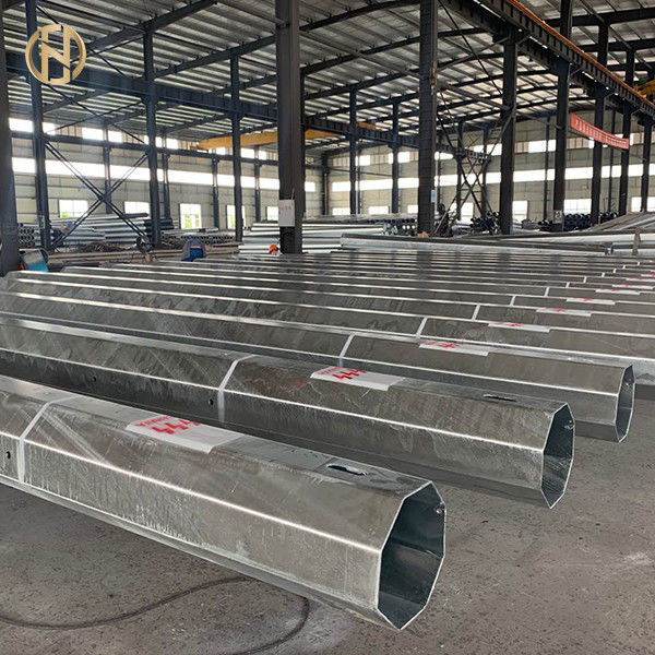 10 - 30M Sıcak Daldırma Galvanizli Direk ASTM 123 ASTM 153 30FT 10KV - 550KV