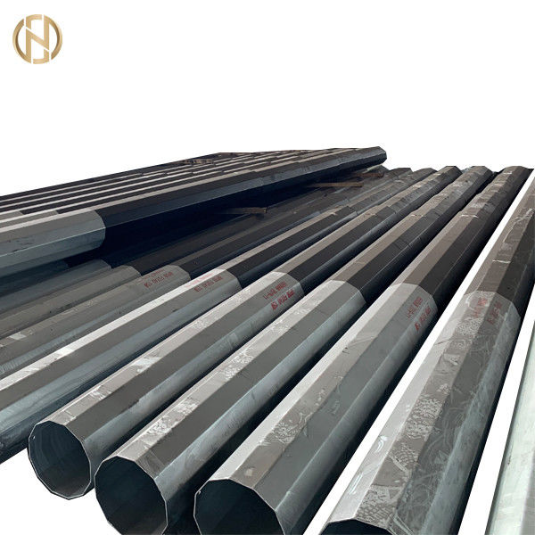 Kendinden Destekli Metal Güç Kutbu 32m 0-30 Derece Dodecagon 166KV İletim Hattı
