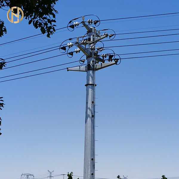 Çelik Elektrik Metal Güç İletim Direği 69KV 90FT Q460C