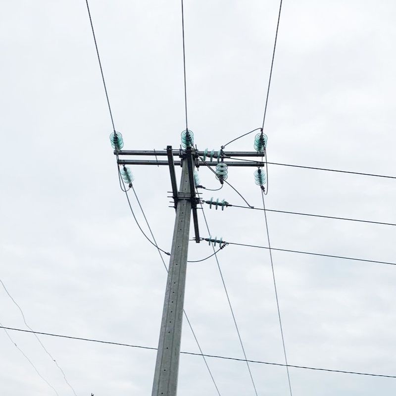 Güç Projesi için 12KV 35KV Kutup Aksesuarları Galvanizli Çelik 8000D Çapraz Kol