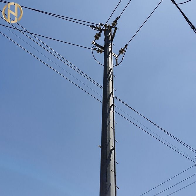 Güç İletim Hattı İçin 161KV Q420 355Mpa Borulu Çelik Kutup