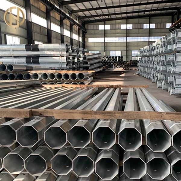 Özel Boyutlu Metal Güç Direği 69KV 90FT Çelik Elektrik Direği Q460C