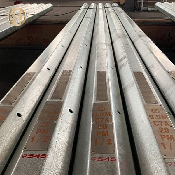 3-10mm Kalınlık Galvanizli Işık Direği %2 Boyut Toleransları