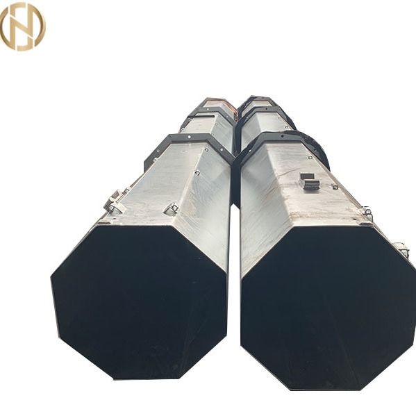 Galvanizli Monopole Çelik Metal Güç Kutbu rüzgara dayanıklı