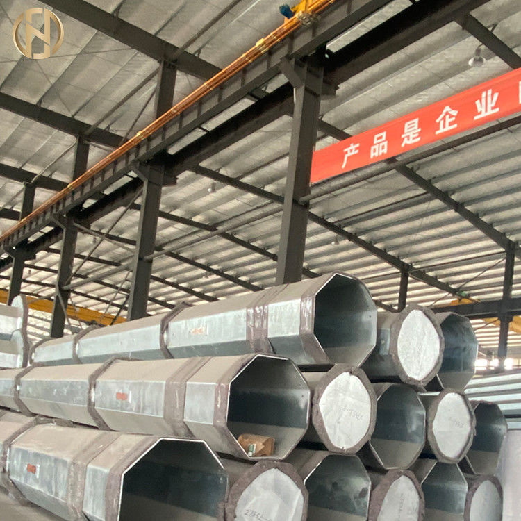 Borulu Metal Elektrik Direği 11M 450daN 550daN Düşük Silikonlu İyi Bitmiş