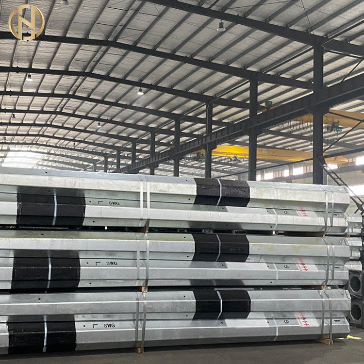 Güç İletimi için ASTM 633 12m Sıcak Daldırma Galvanizli Metal Işık Direği