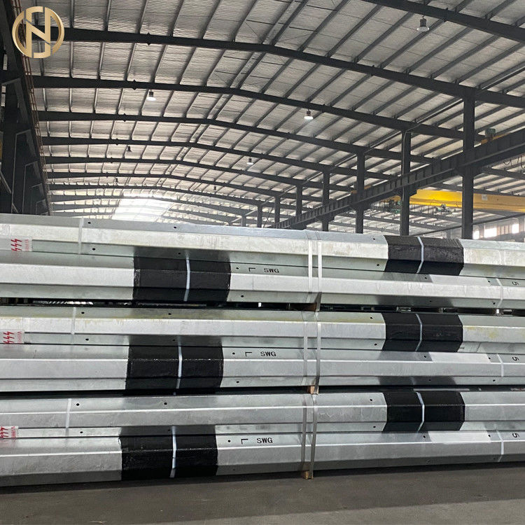 Güç İletimi için ASTM 633 12m Sıcak Daldırma Galvanizli Metal Işık Direği
