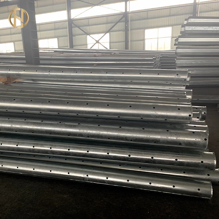Elektrik Güç Galvanizli Elektrik Direği 4mm Kalınlık Çinko Kaplı