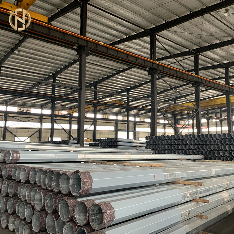 Elektrik Güç Galvanizli Elektrik Direği 4mm Kalınlık Çinko Kaplı