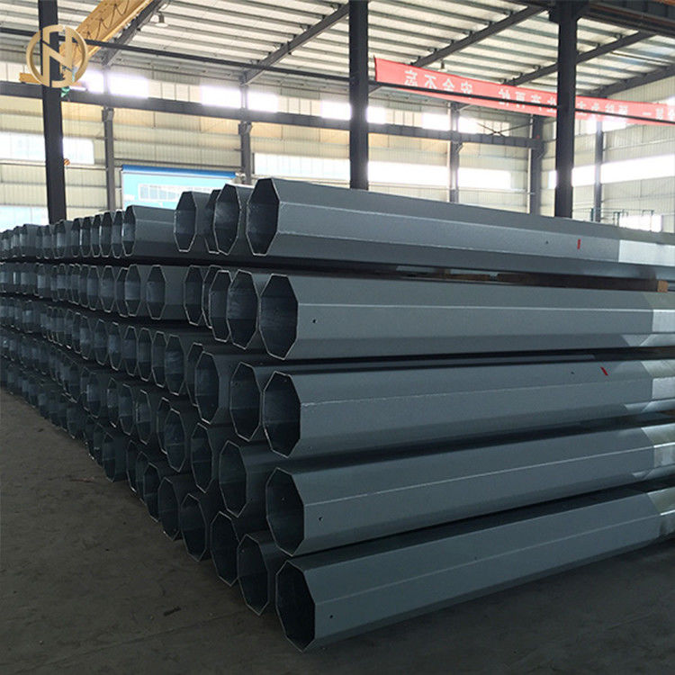 Galvanizli Metal Güç Direği Q460C 8mm Güç İletim Direği