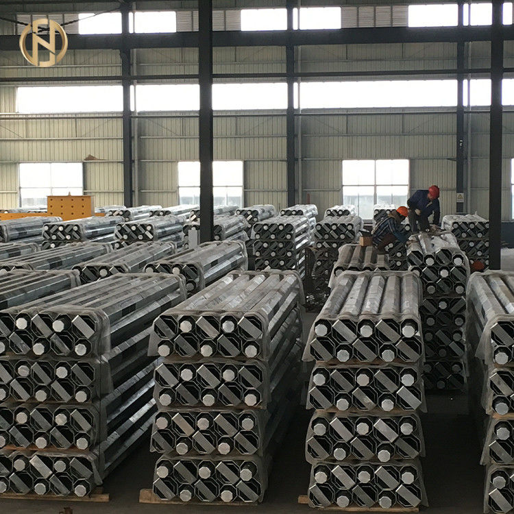Galvanizli Metal Güç Direği Q460C 8mm Güç İletim Direği