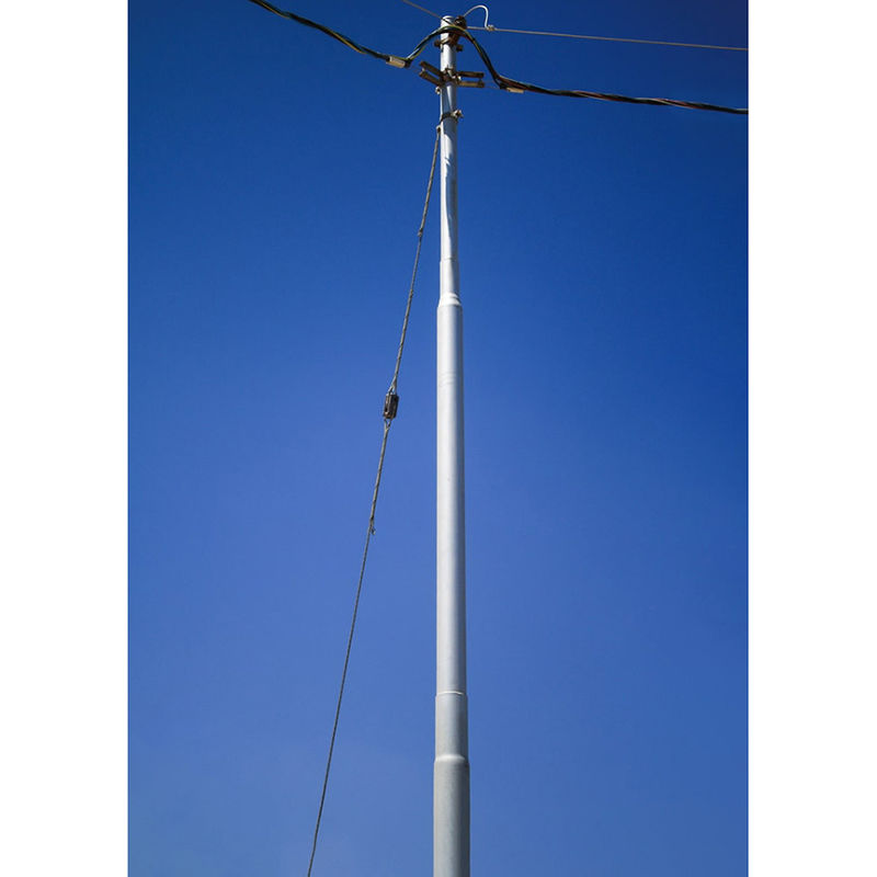 Elektrik Gücü için Swaged Çelik Boru Kutup 16M Sıcak Daldırma