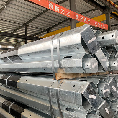 Galvanizli Metal Güç İletim Direği Q460C 8mm ASTM 123